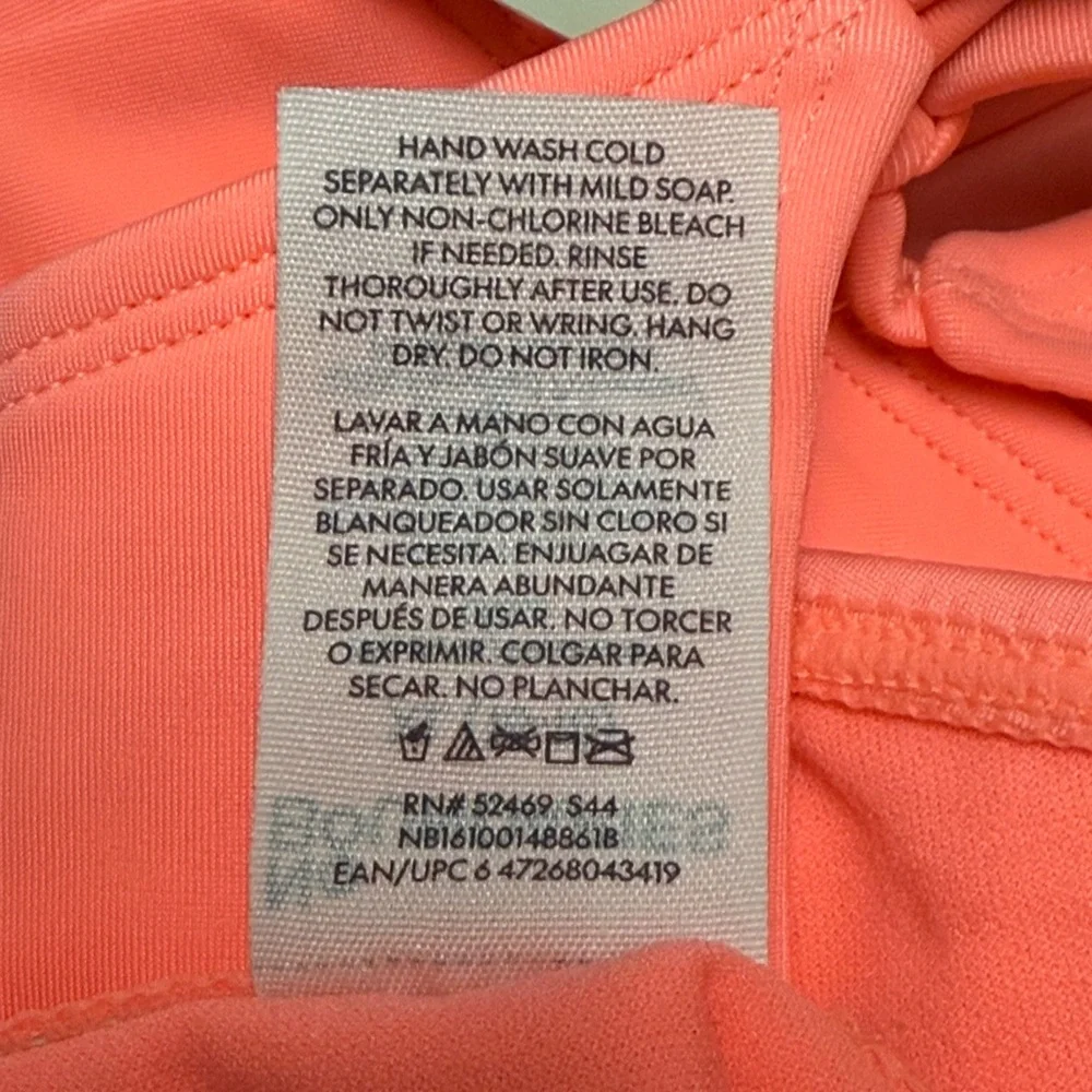 No Boundaries Cheeky Bikini Bottoms XL 16/18‎ Side Tie Swim Bottom Peach Luster